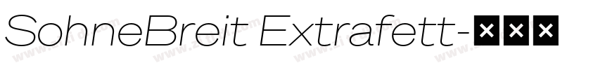 SohneBreit Extrafett字体转换